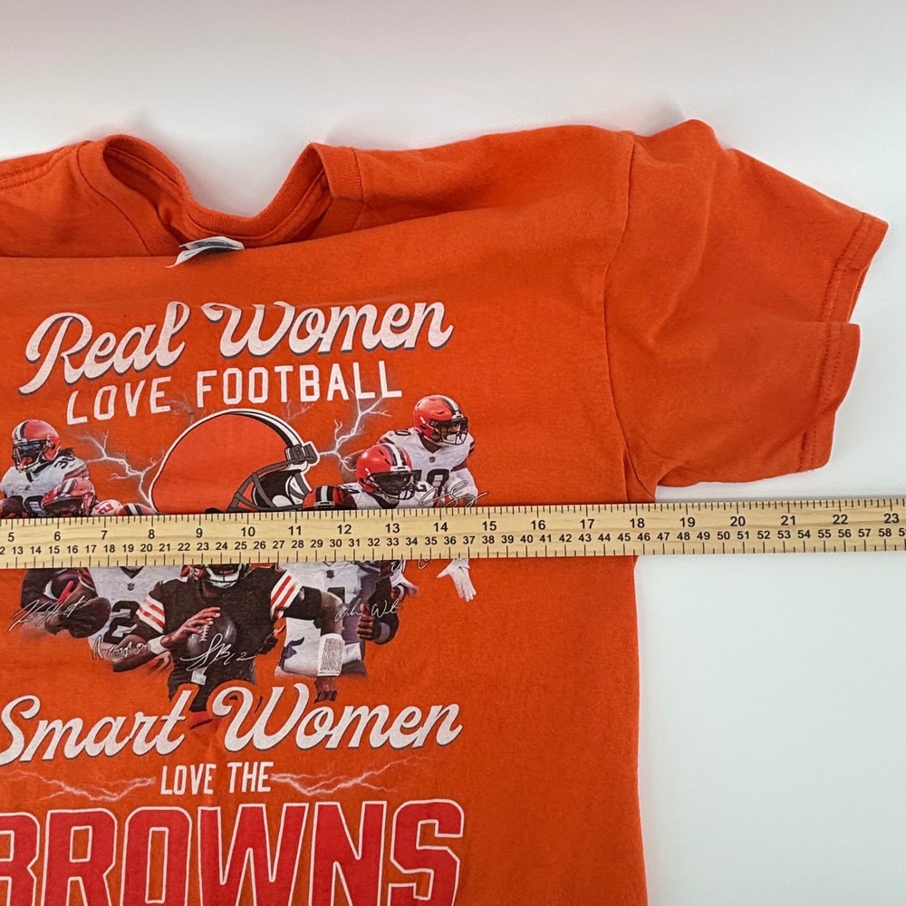 Cleveland Browns Delta Pro Weight Orange Graphic T-Shirt Women M NFL‎ Football - Picture 5 of 6